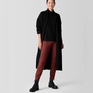 EILEEN FISHER Washable Stretch Crepe Pant Slim Fit Ankle Length minimali…